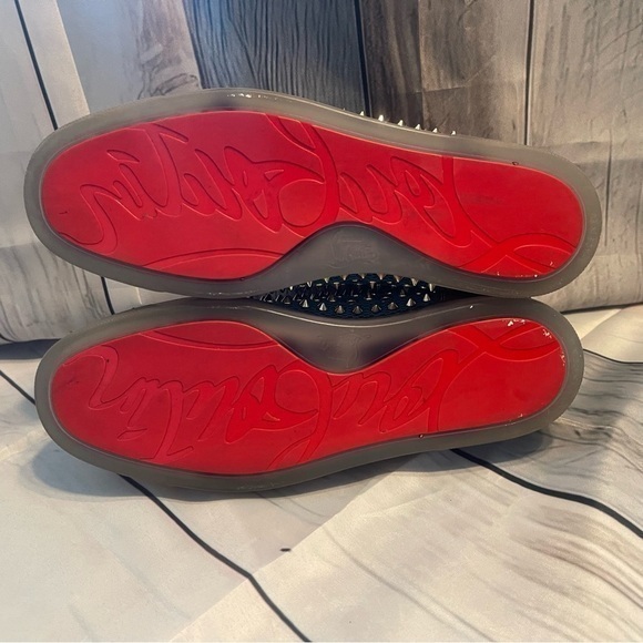 🔥 CHRISTIAN LOUBOUTIN MID-TOP STUDDED SNEAKERS – CERTIFIED AUTHENTIC 🔥 - Picture 5 of 9